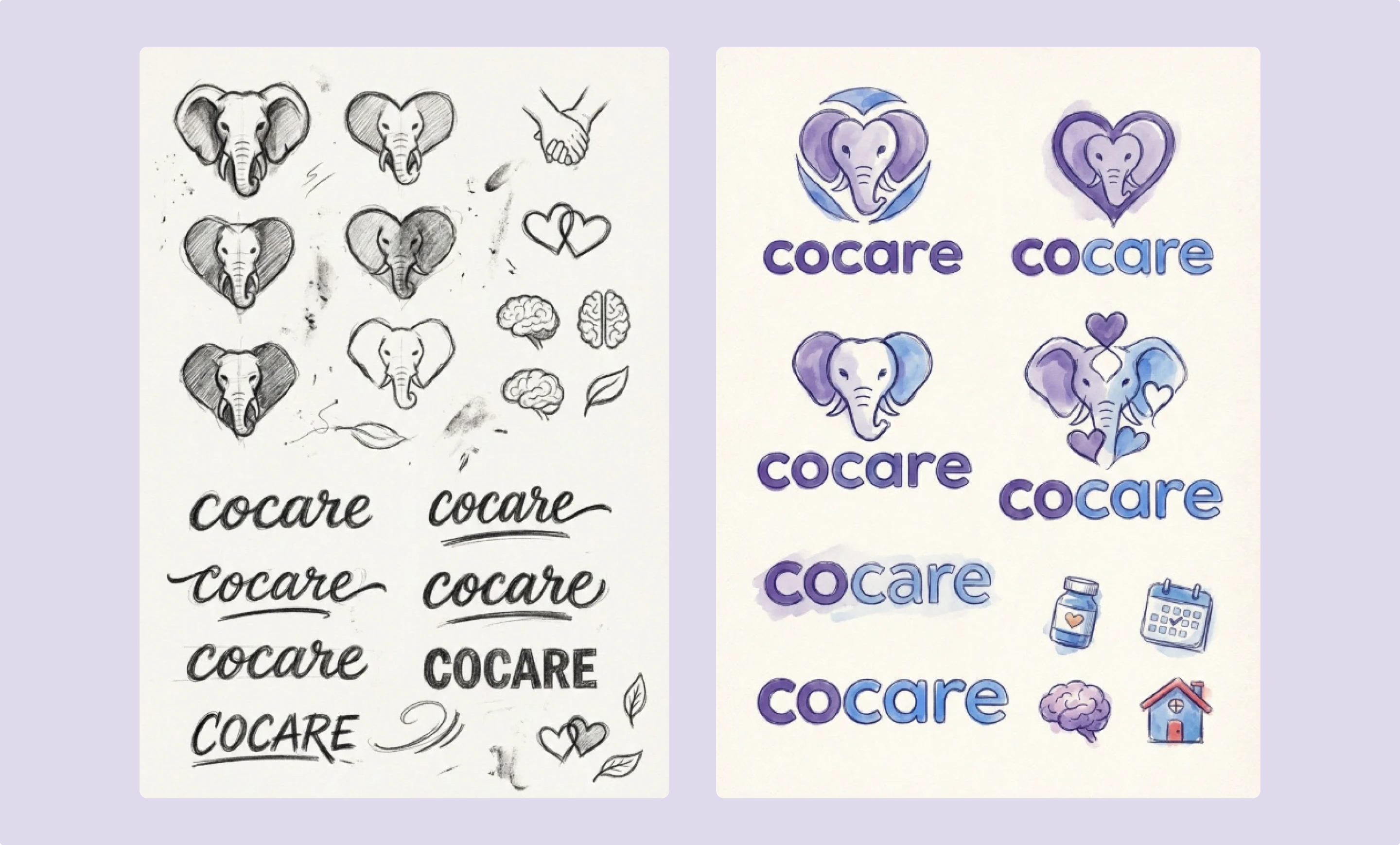 CoCare — brand identity and logo exploration