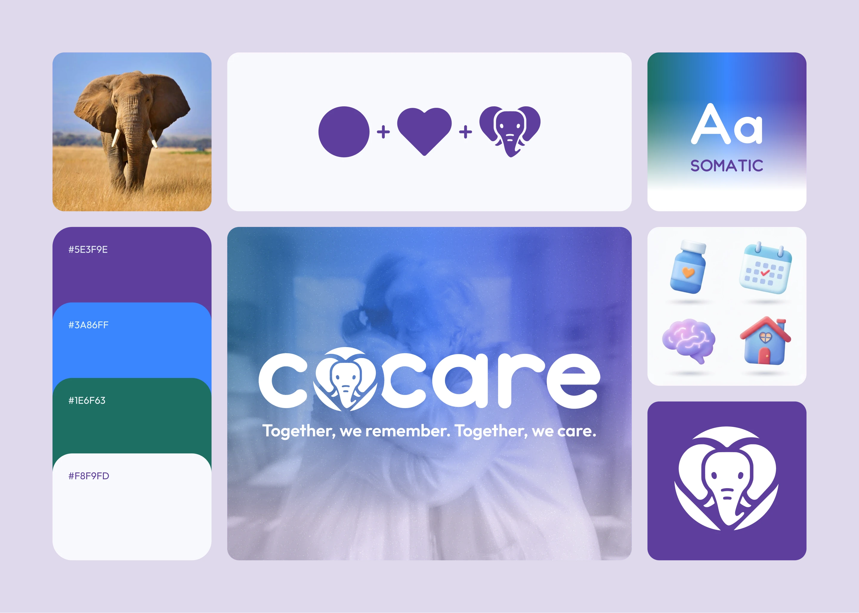 CoCare — visual identity and brand system
