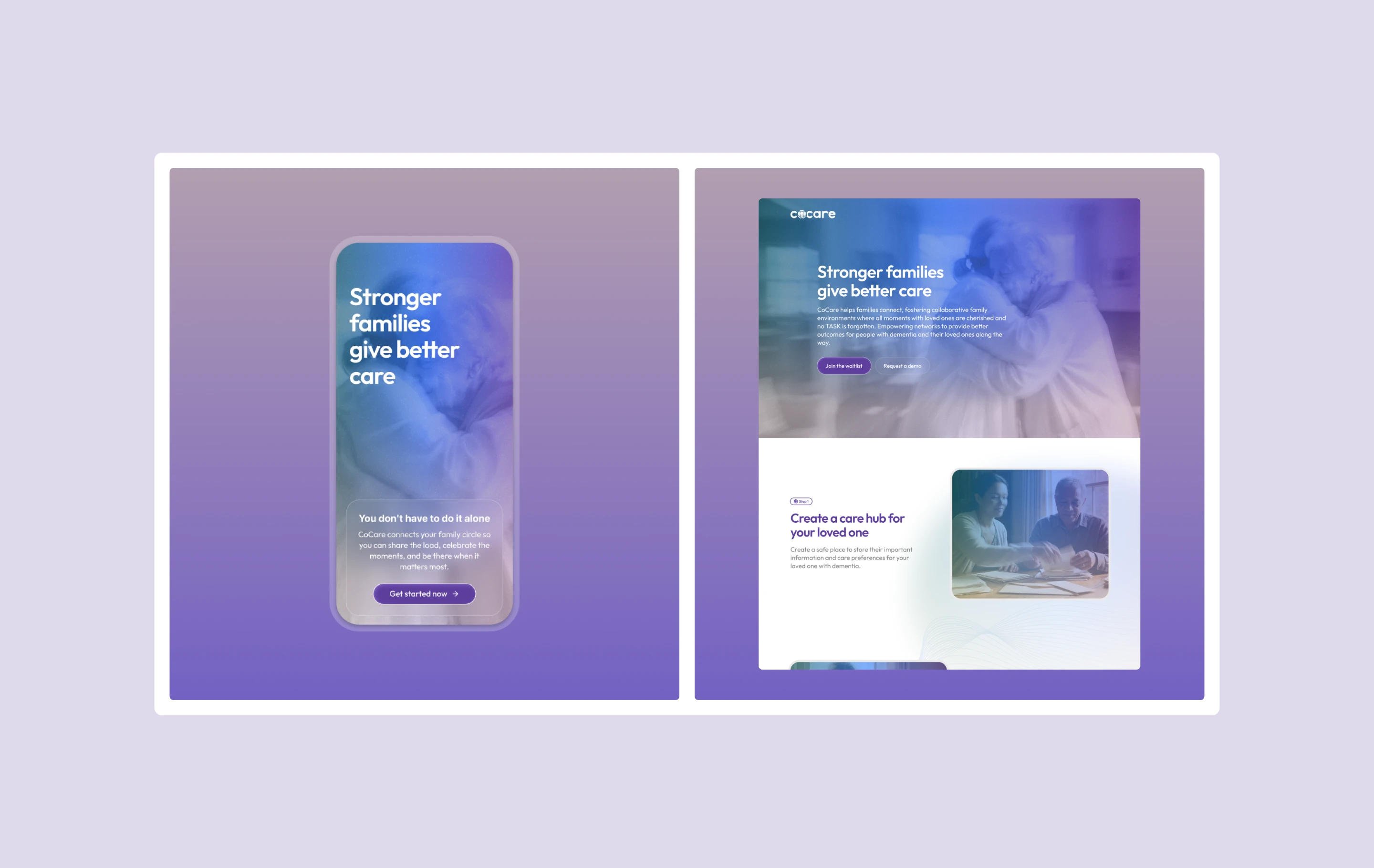 CoCare — design system and marketing site