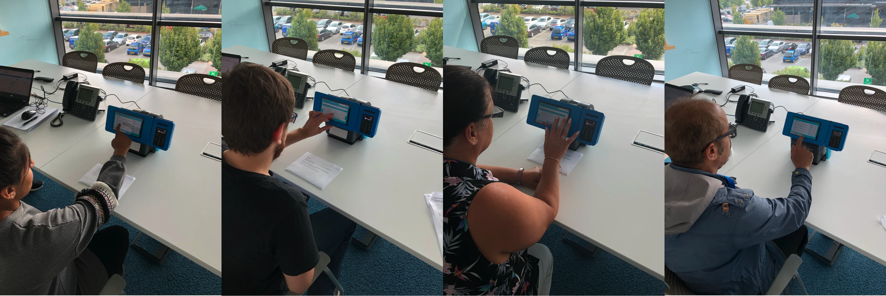 Print-in Store — kiosk in use at retail location